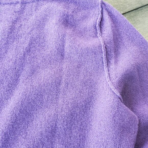 Sutton Cashmere Long Sleeve Purple Sweater Size S - Picture 3 of 6